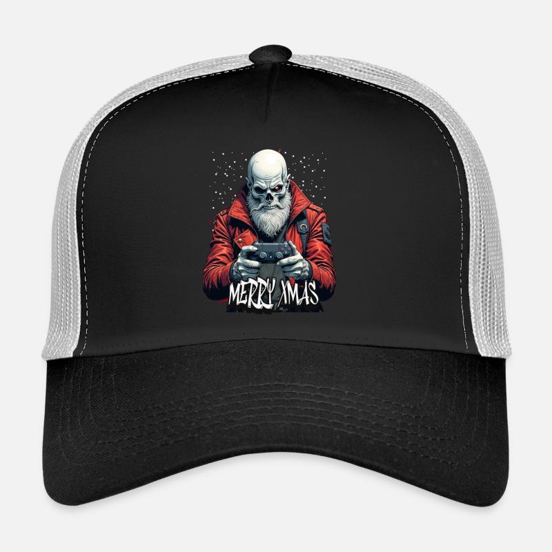 Joyeux Noël Gamer Crâne Design Casquette trucker 