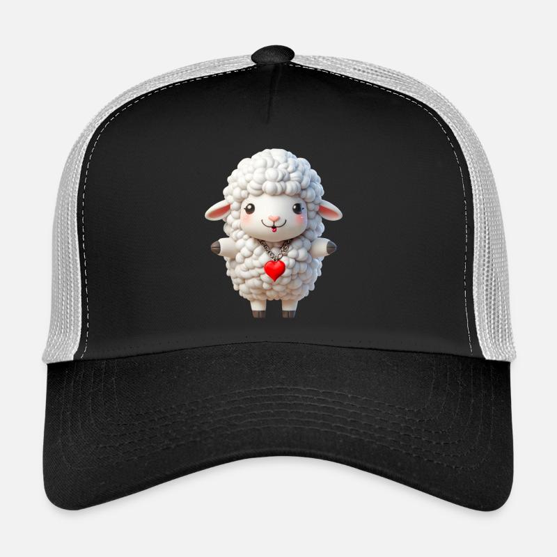 Moutons 1 - Casquette trucker  - noir/gris pierre