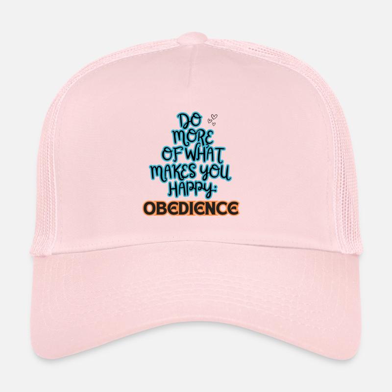 Obéissance Faites plus de ce qui vous rend bleu/orange Casquette trucker 