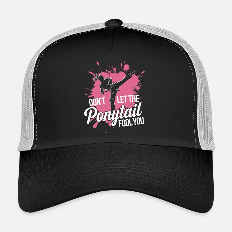 Karate with Determination - Trucker Cap - black/stone grey
