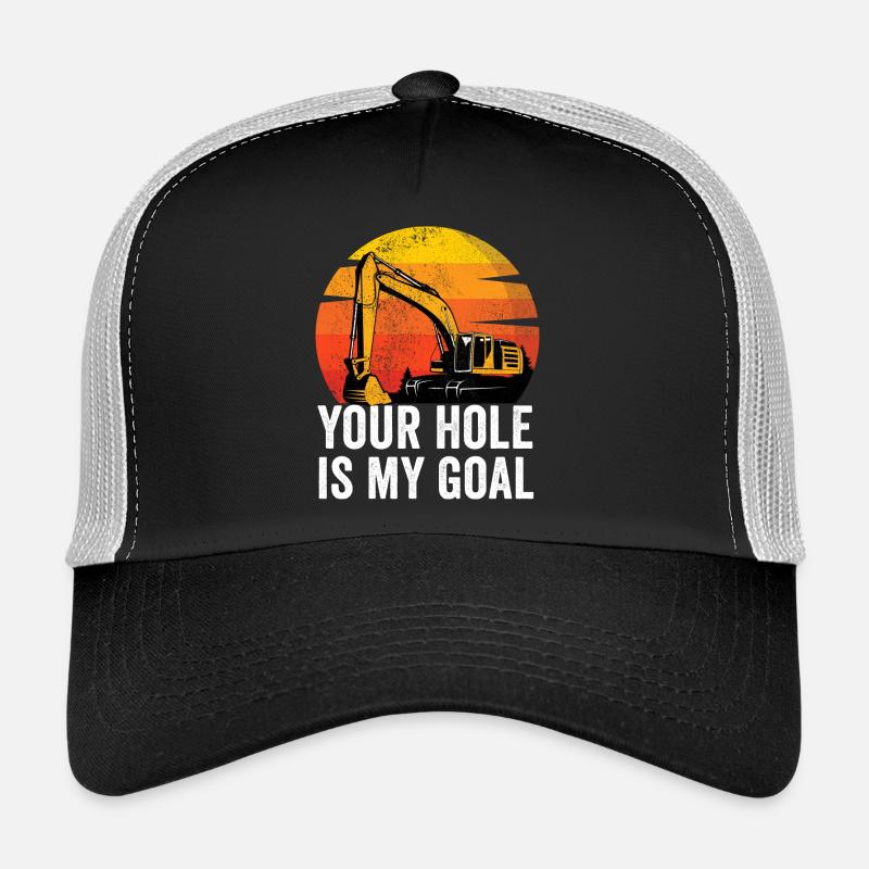 Excavator Construction Worker Trucker Cap
