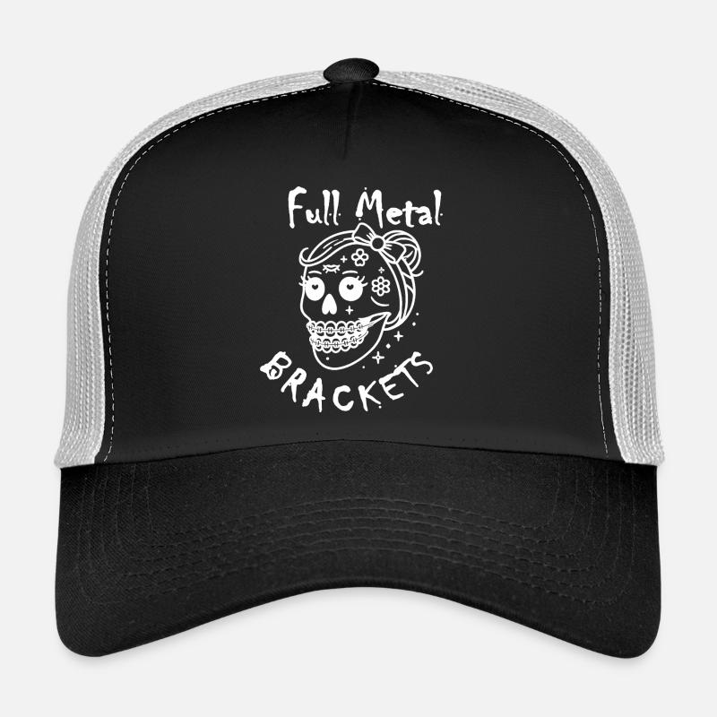 Braces Girl Brackets Fixed Brace Funny Trucker Cap