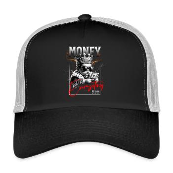 Money Rules Everything: Royal Style - Trucker Cap - black/stone grey - Front