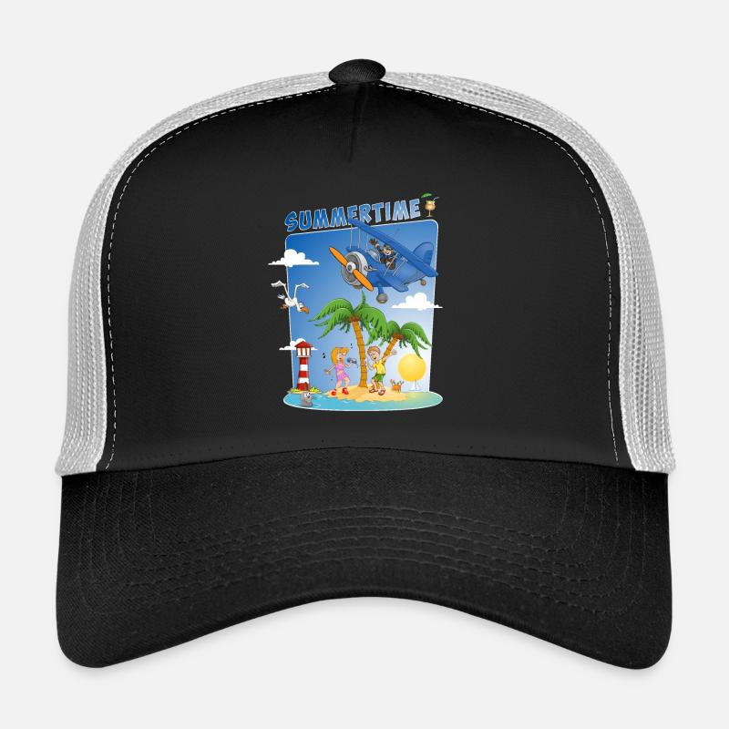 Image d’été colorée et joyeuse Casquette trucker 