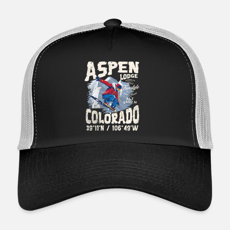 Verschneiter Bergläufer Trucker Cap