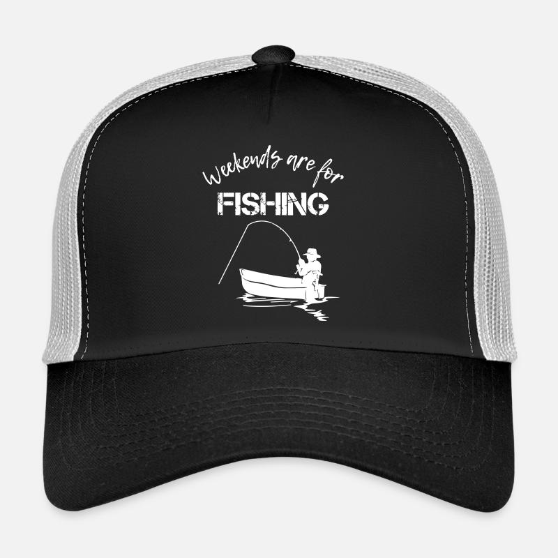 Les week-ends sont pour la pêche Casquette trucker 
