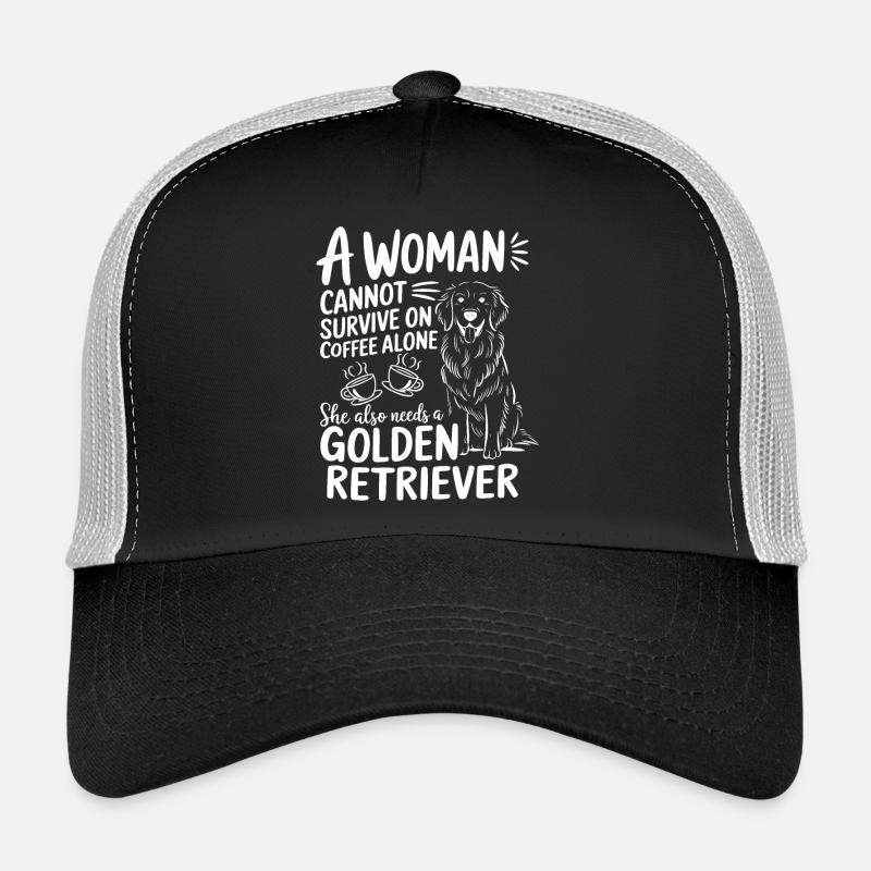 A Woman Cannot Survive On Coffee Alone Casquette trucker 