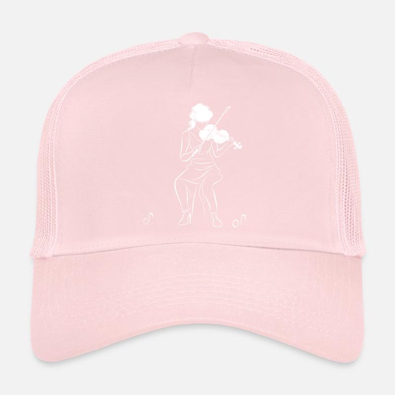 Violinist Drawing Trucker Cap