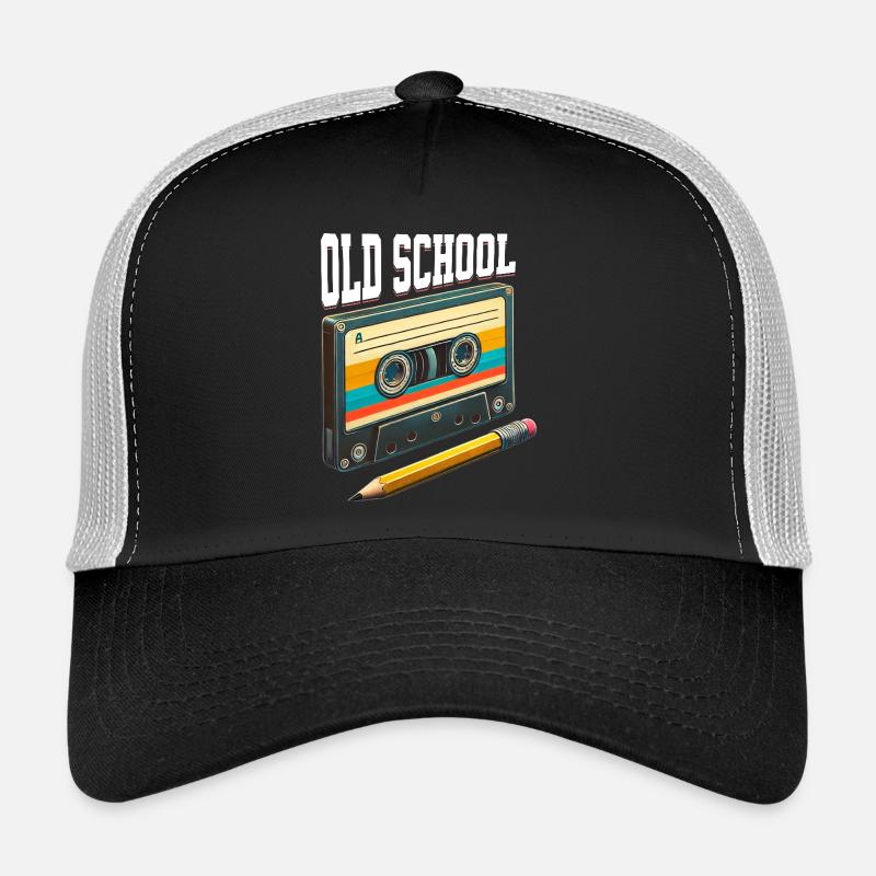 Kassette Old School Kassette Mixtape - Trucker Cap - Schwarz/Steingrau