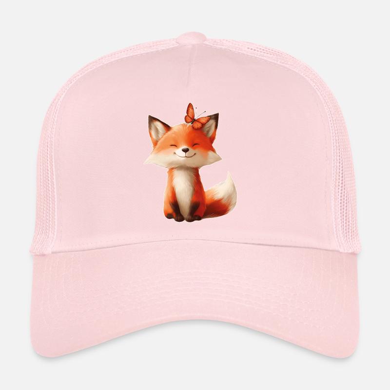 Fuchs mit Schmetterling Trucker Cap