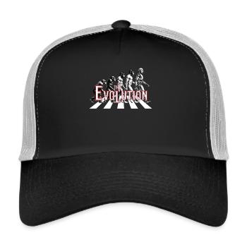 Evolution - Monkey to Robot Future Past - Trucker Cap - black/stone grey - Front