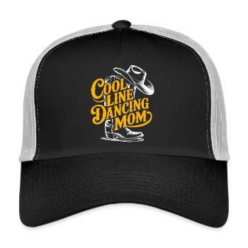Line Dance Mom Line Dance Mom Cadeau - Casquette trucker  - noir/gris pierre - Devant