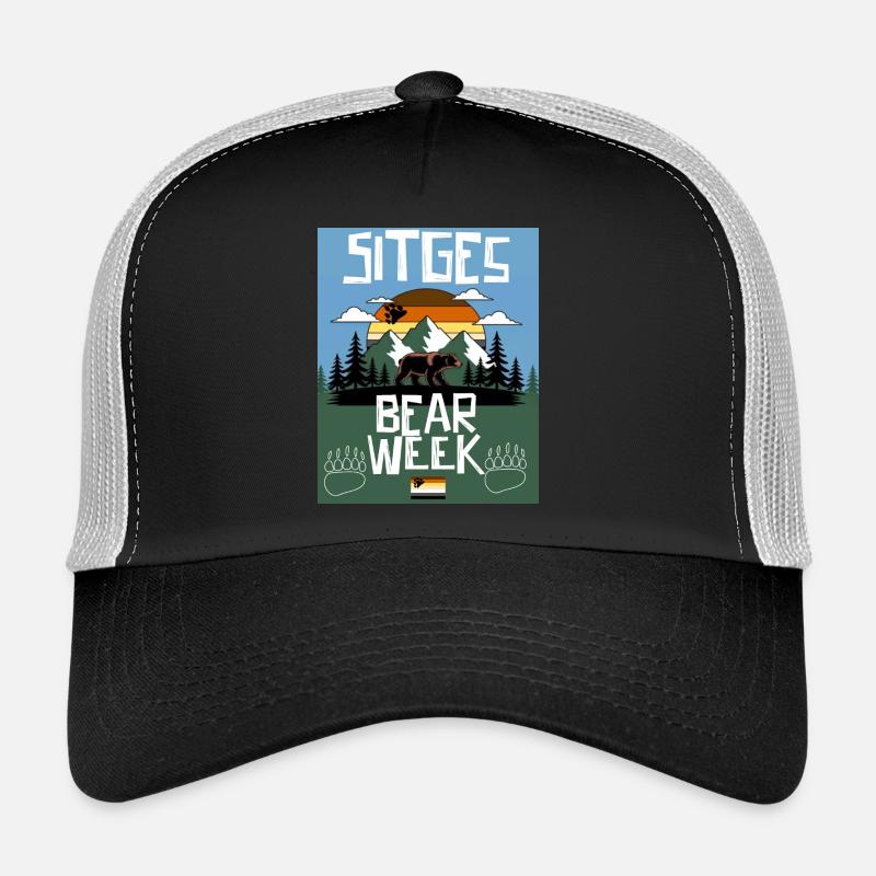 Bärenwoche in Sitges - Trucker Cap - Schwarz/Steingrau
