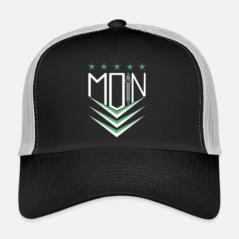 moin moin - Trucker Cap - Schwarz/Steingrau