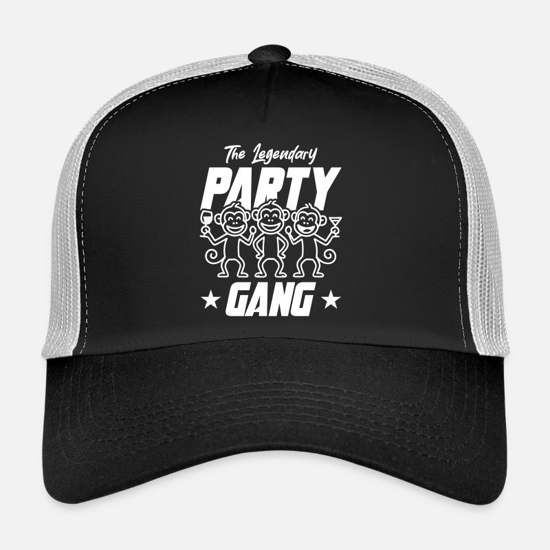 Party Gang Monkey Funny Trucker Cap