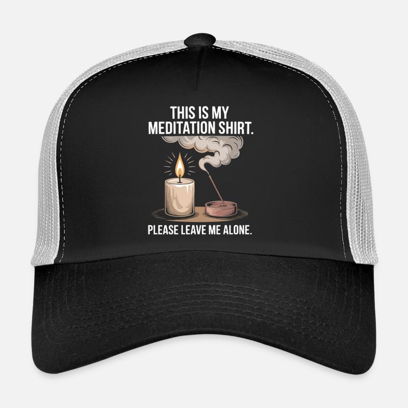 Funny Meditation Introvert Mindfulness Design Casquette trucker 
