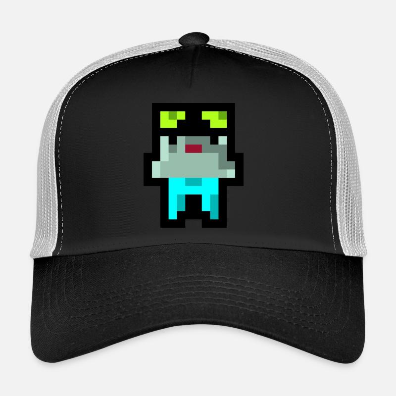 Pixel Küken - Trucker Cap - Schwarz/Steingrau
