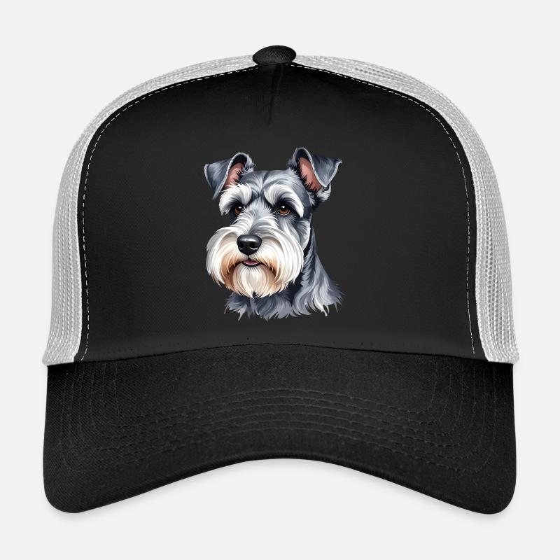 Miniature Schnauzer - Trucker Cap - black/stone grey
