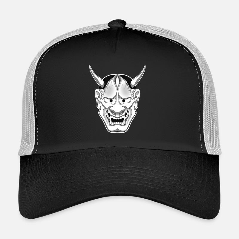 Hannya mask - Trucker Cap - black/stone grey