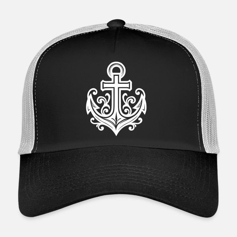 Anker Symbol Kreuz Trucker Cap