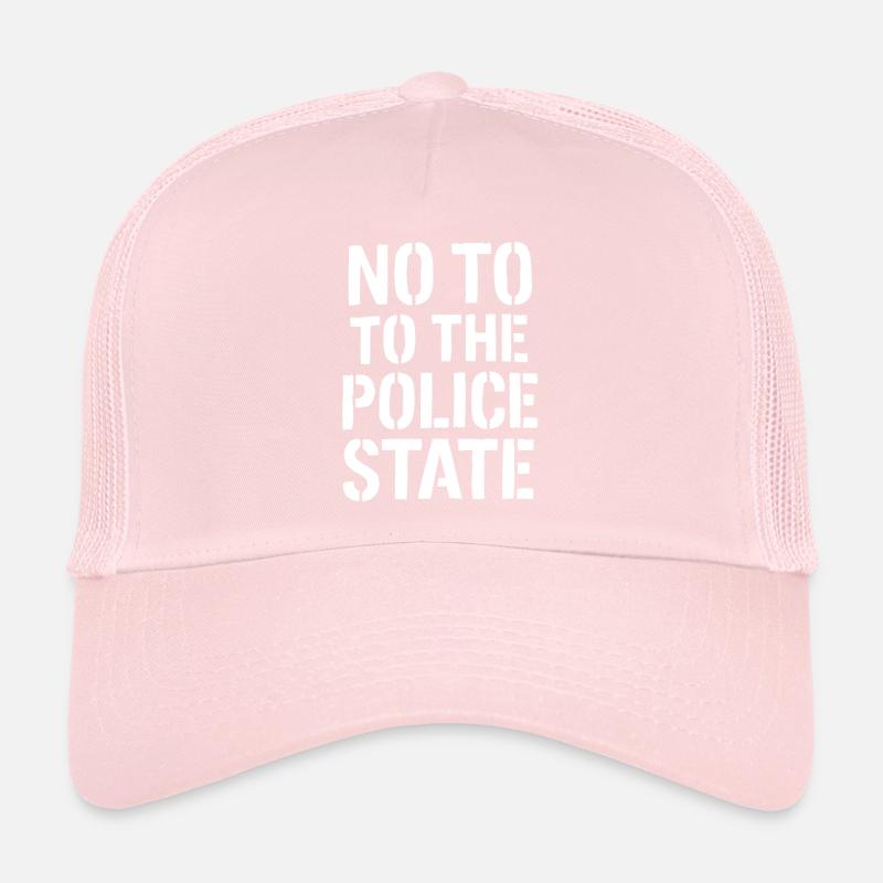 NON À L’ÉTAT POLICIER Casquette trucker 