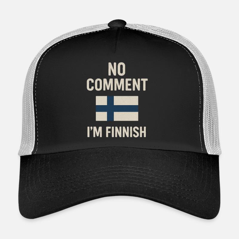 Finnish flag. No Comment Trucker Cap