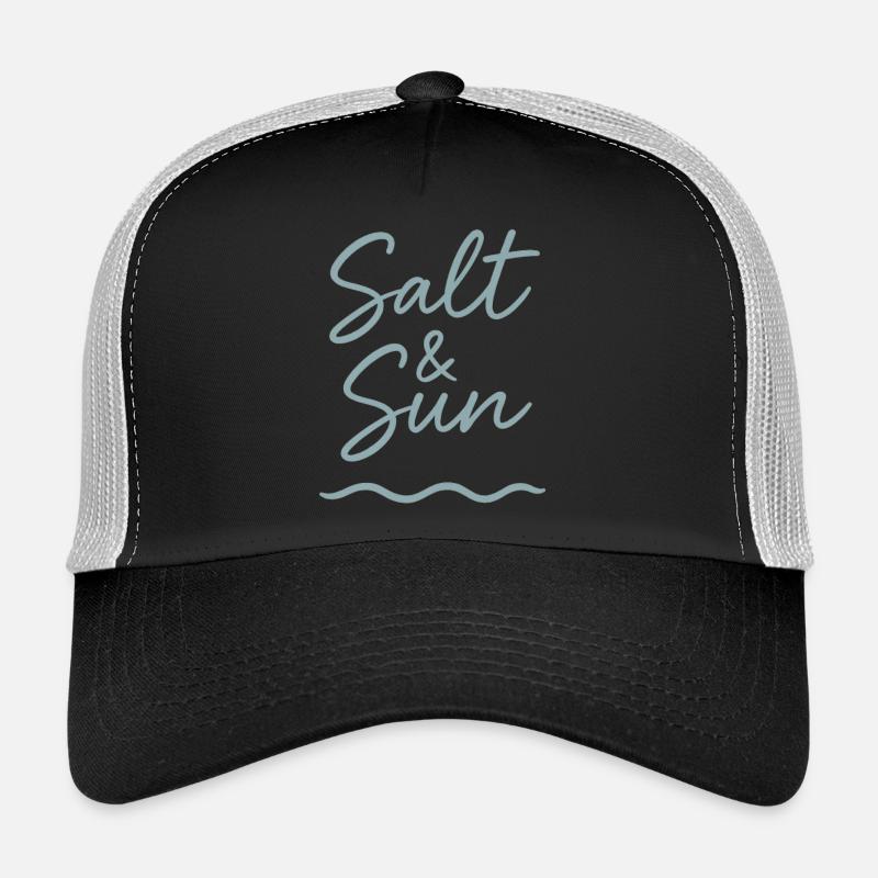 Salt and Sun! - Trucker Cap - Schwarz/Steingrau