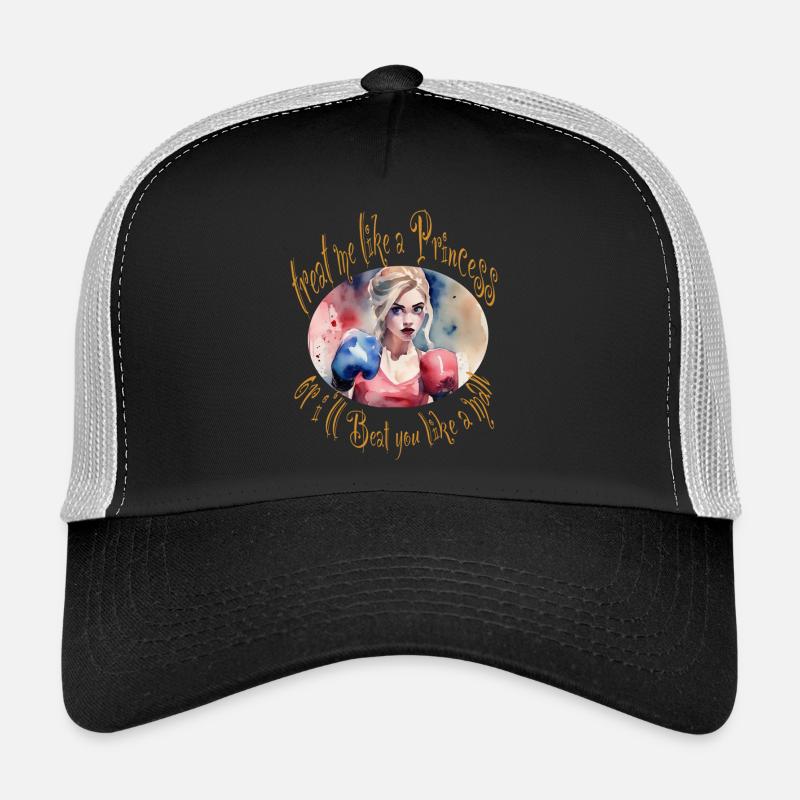 True Princess - Trucker Cap - Schwarz/Steingrau