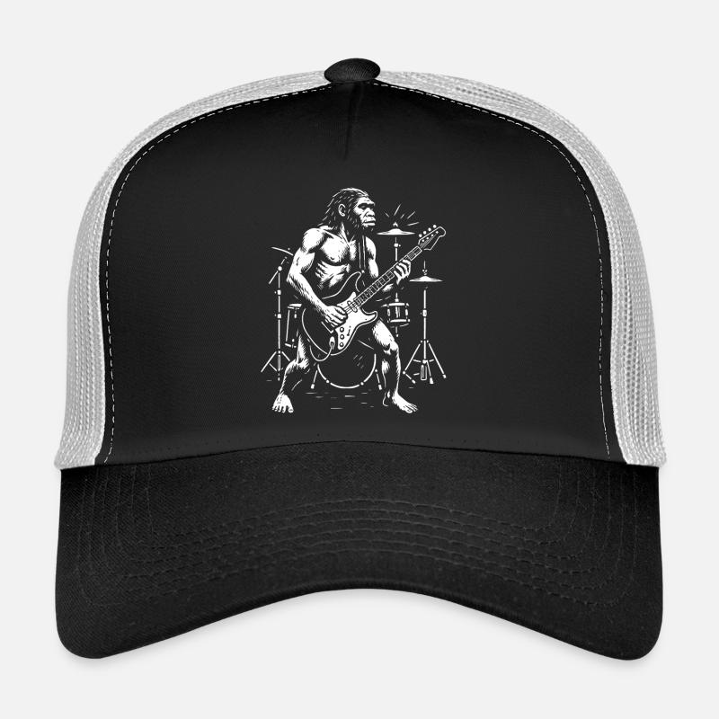 Wild Homo Erectus Guitariste en Mode Chromatique Casquette trucker 