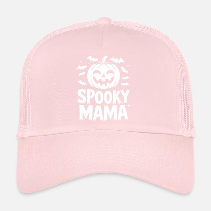 Humorous Halloween Pumpkin Print Trucker Cap