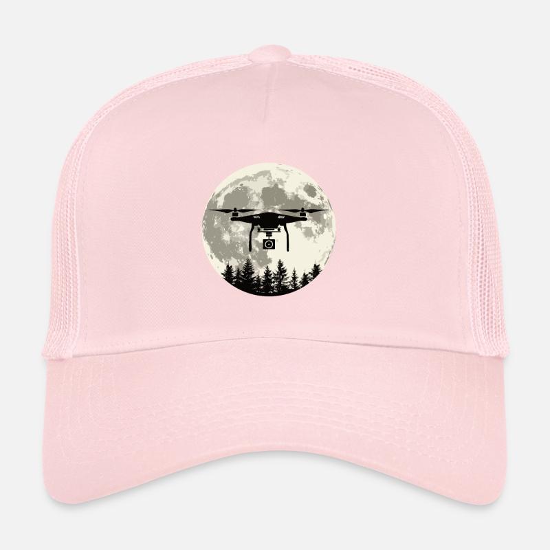 Drone Full Moon Trucker Cap