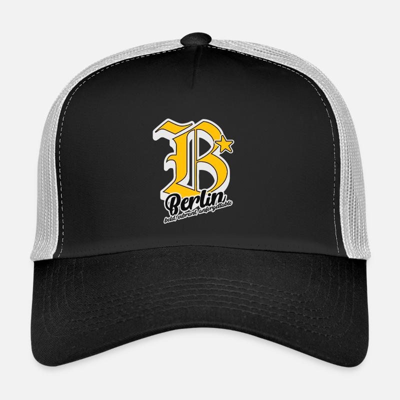 BERLIN City Letter Design – Bold, Vibrant, Unforge Trucker Cap