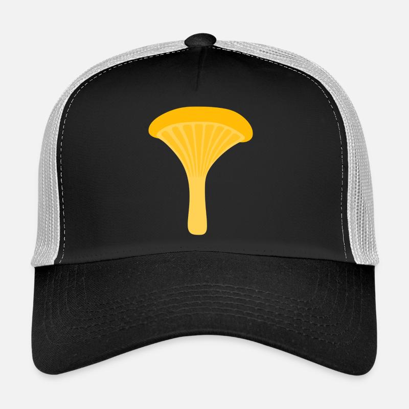 Illustration de champignon chanterelle jaune Casquette trucker 