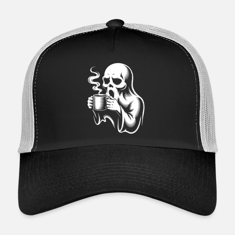 Café Ghost Morning Grouch Caféine Casquette trucker 