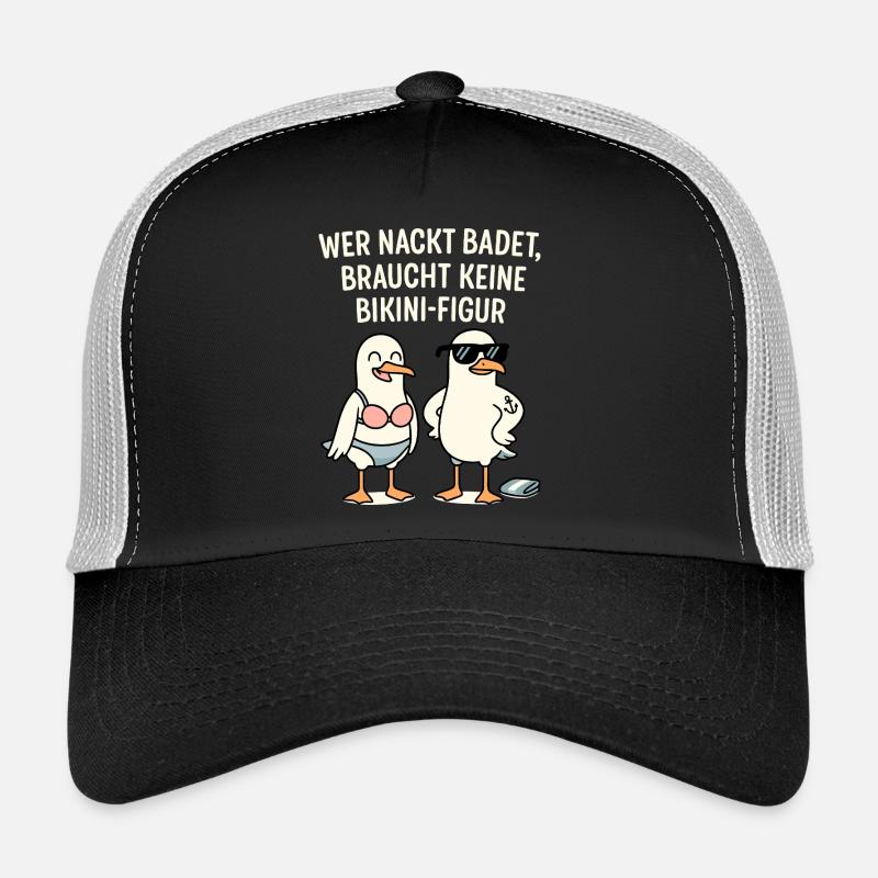 Nu Bain Bikini Figure Dire Casquette trucker 