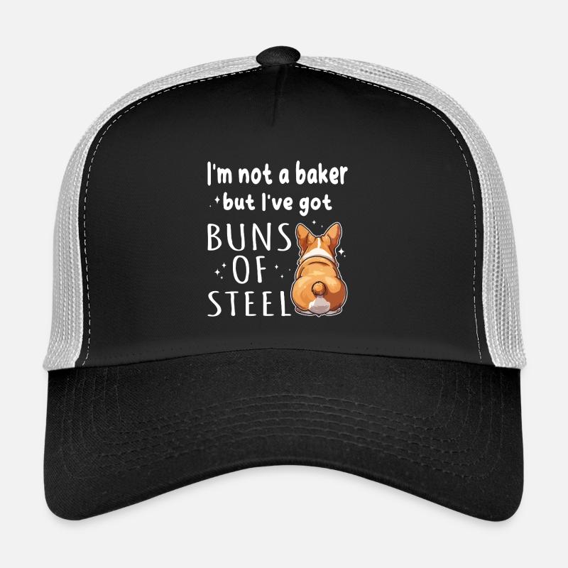 Petits pains d’acier Corgi Jeu de mots Casquette trucker 