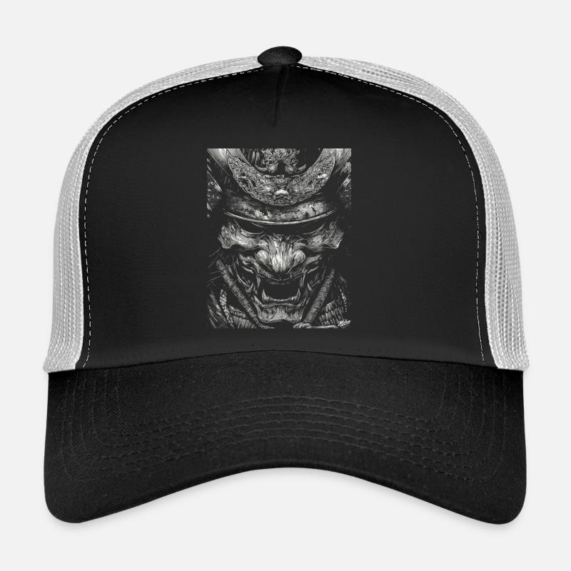 Demon mask in high contrast Trucker Cap
