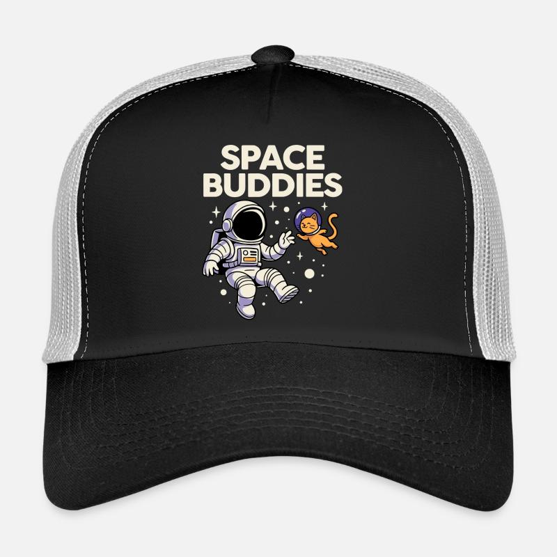 Amis de l’espace : Chat astronaute Casquette trucker 