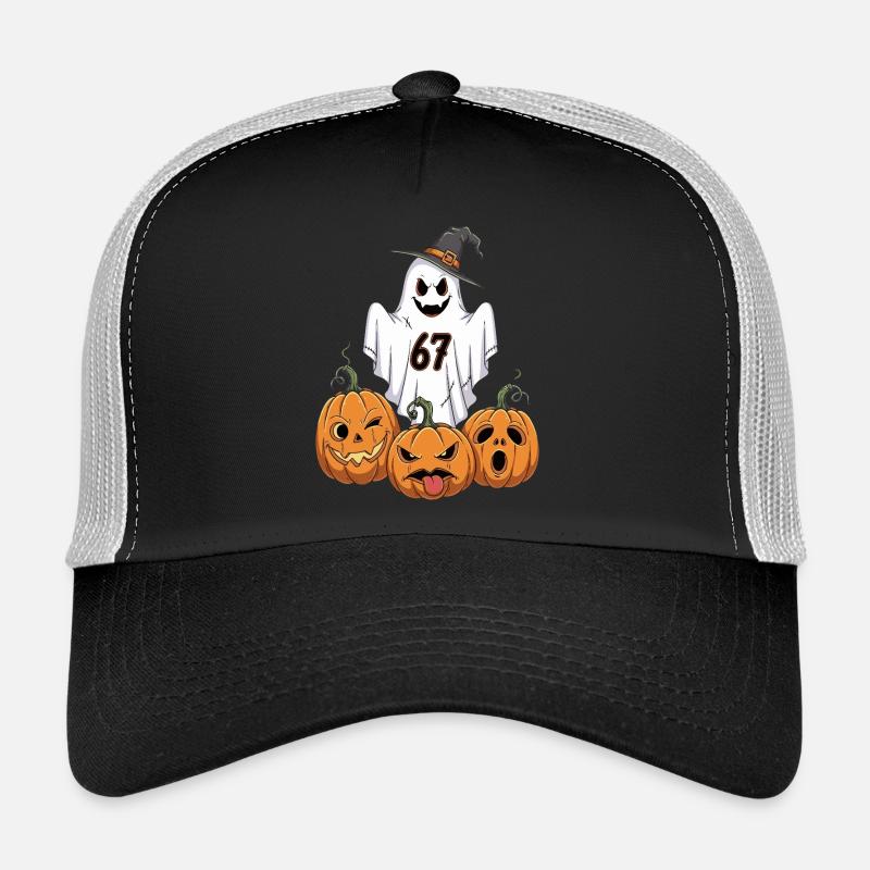 Ghost 67 Citrouilles d’Halloween Casquette trucker 