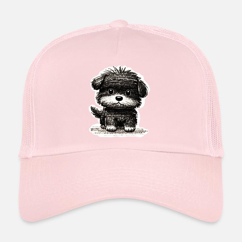 Chiot flou (gris) Casquette trucker 