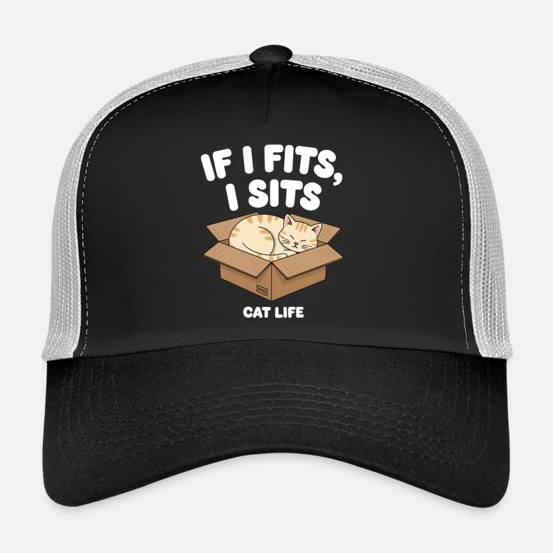 If it fits, cat sits in a box Trucker Cap