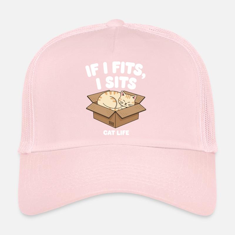 Wenn es passt, sitzt Katze in Box Trucker Cap