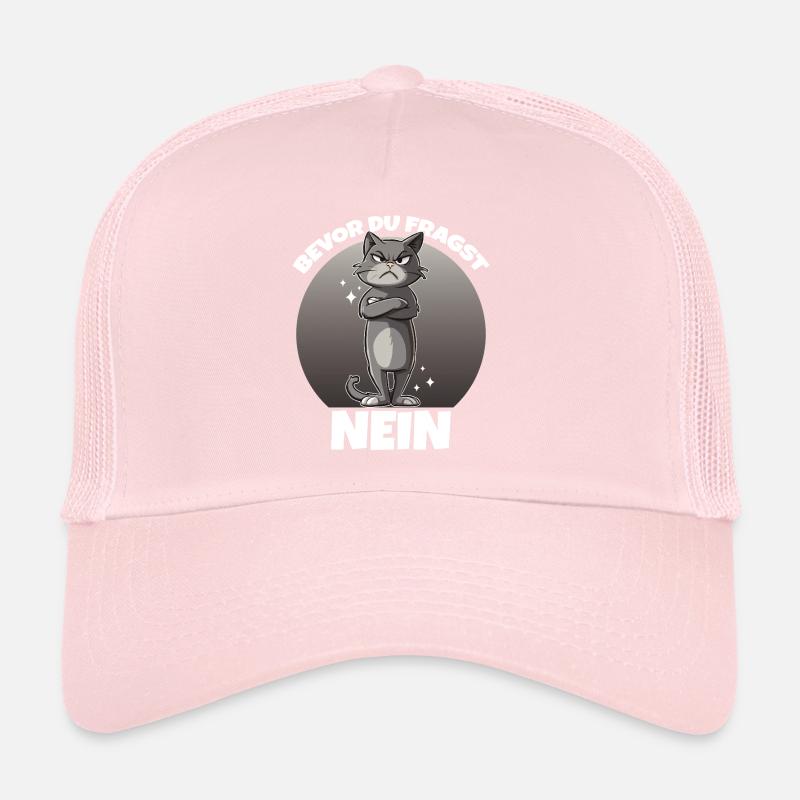 Grim Cat No Saying Trucker Cap