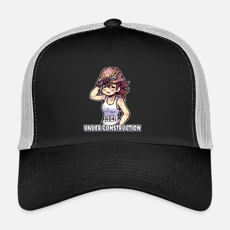 Under Construction - 404 - Trucker Cap - black/stone grey