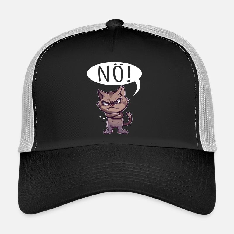 non facile non non chat chat drôle de dicton Casquette trucker 