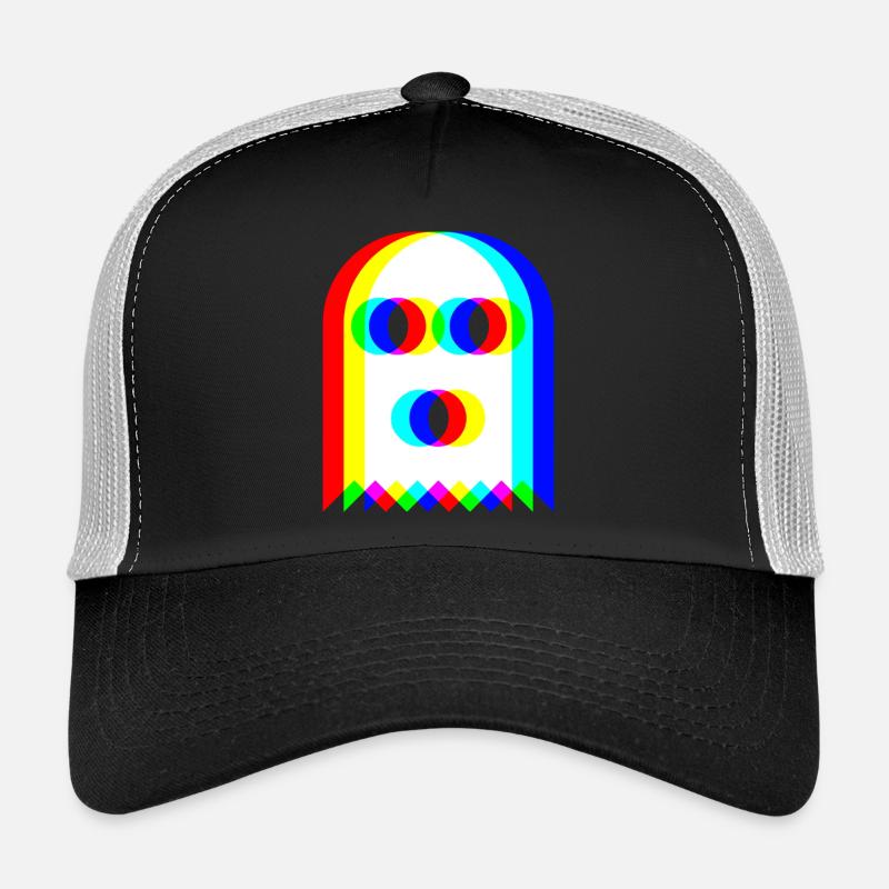 👻 RGB Ghost - Trucker Cap - black/stone grey