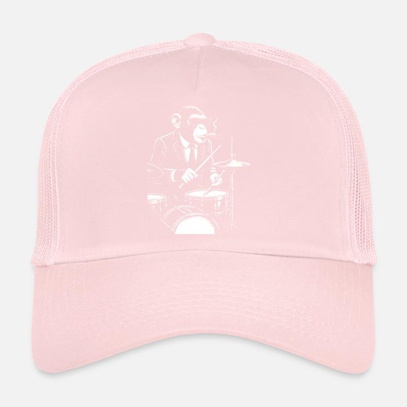 Jazz Monkey jouant de la batterie Casquette trucker 