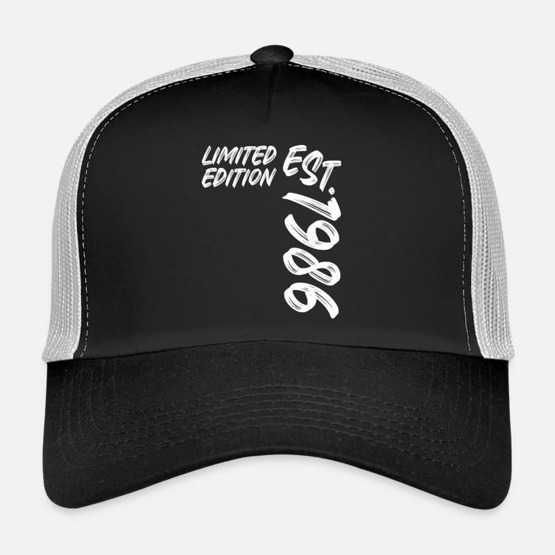 Limited Edition Est. 1986 - Trucker Cap - Schwarz/Steingrau