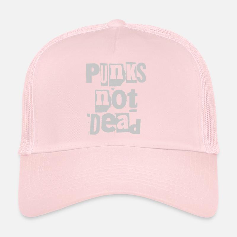 Punks Not Dead Grunge Typographie Casquette trucker 