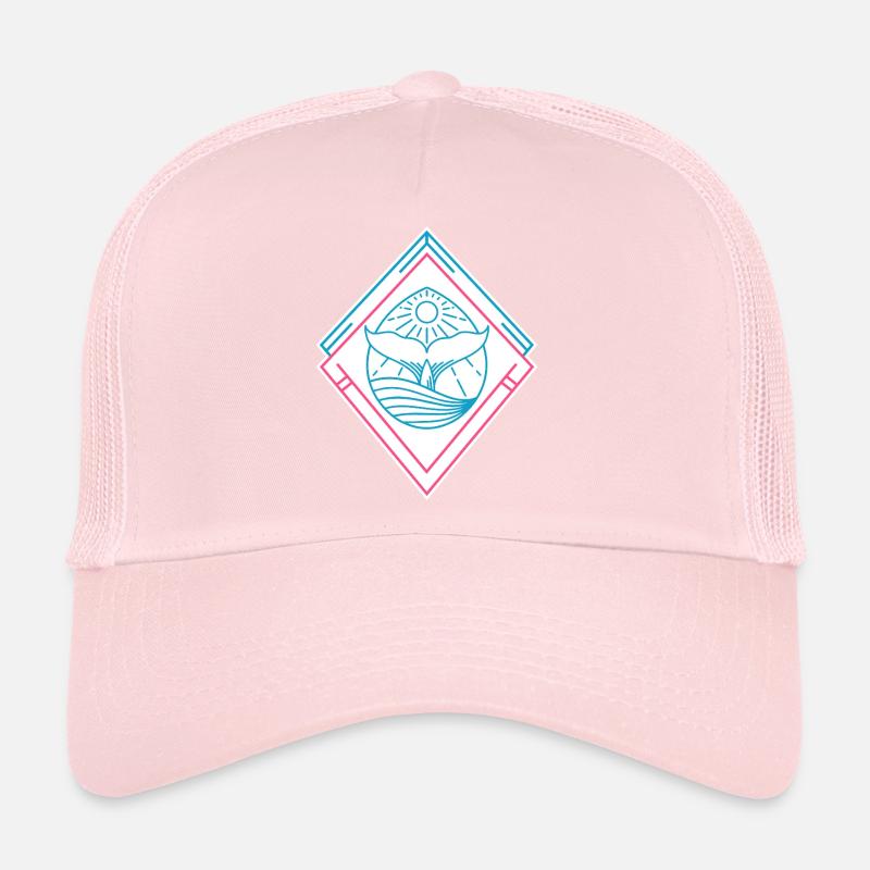 Formes géométriques de baleines – Design hipster tendance Casquette trucker 